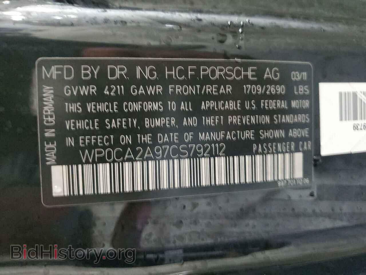 2012 PORSCHE 911 - VIN: WP0CA2A97CS792112 - Фото 13