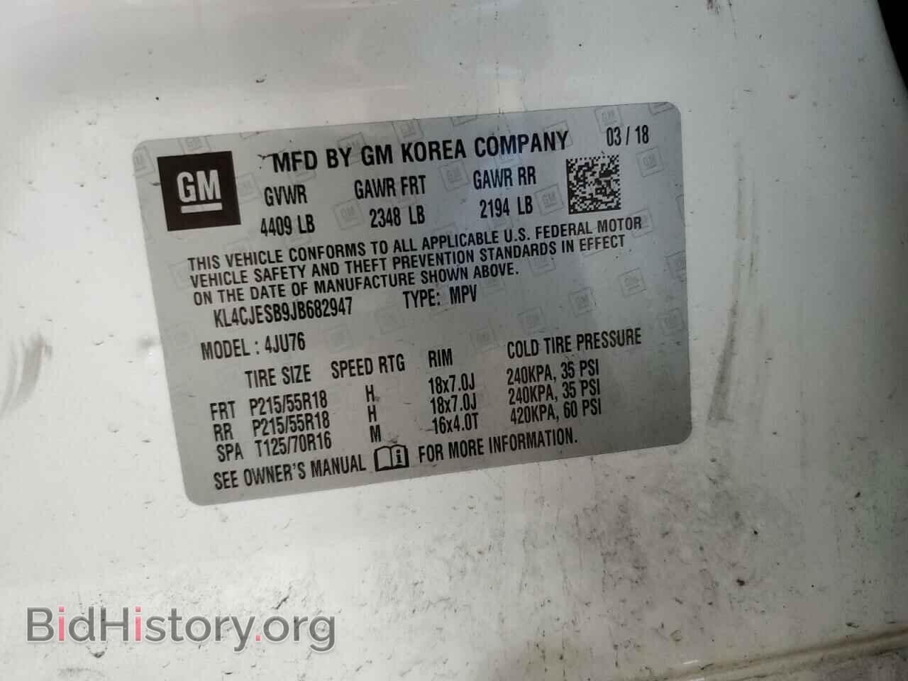 2018 BUICK ENCORE - VIN: KL4CJESB9JB682947 - Photo 14
