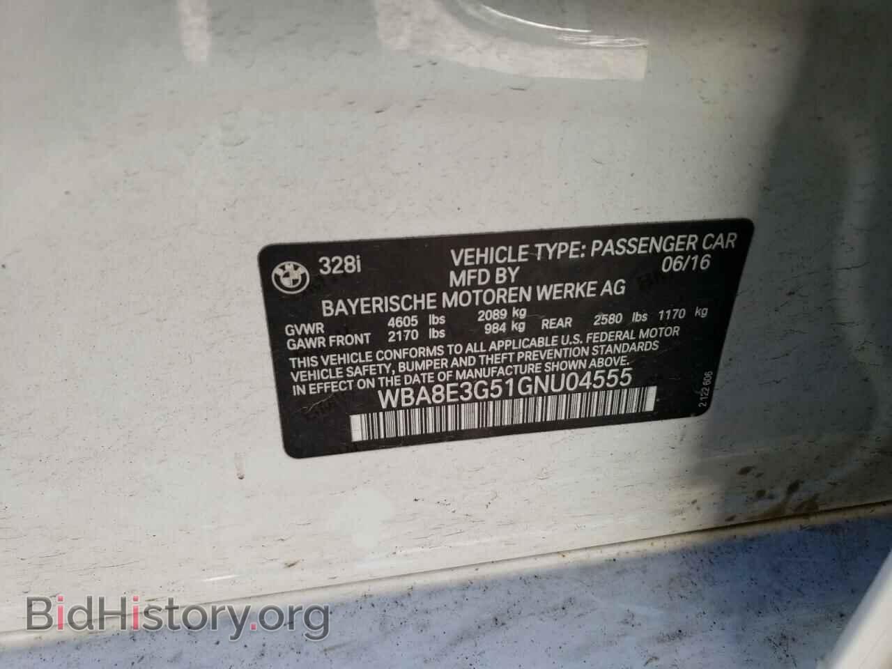 2016 BMW 3 SERIES - VIN: WBA8E3G51GNU04555 - Фото 12