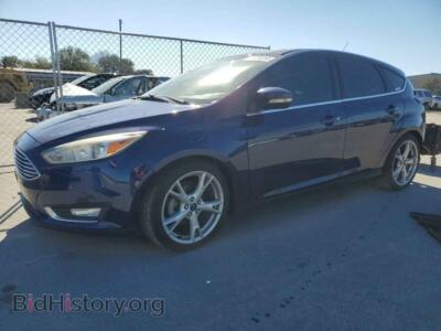 2016 Ford FOCUS Titanium, синий — VIN 1FADP3N24GL228719, Copart