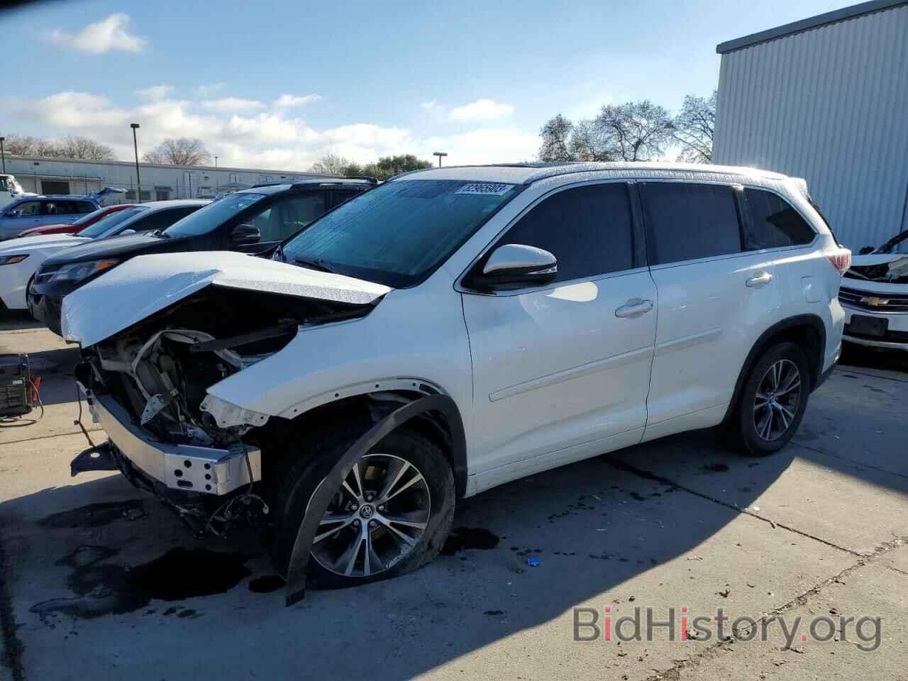 Фотография 5TDKKRFH6GS143952 - TOYOTA HIGHLANDER 2016