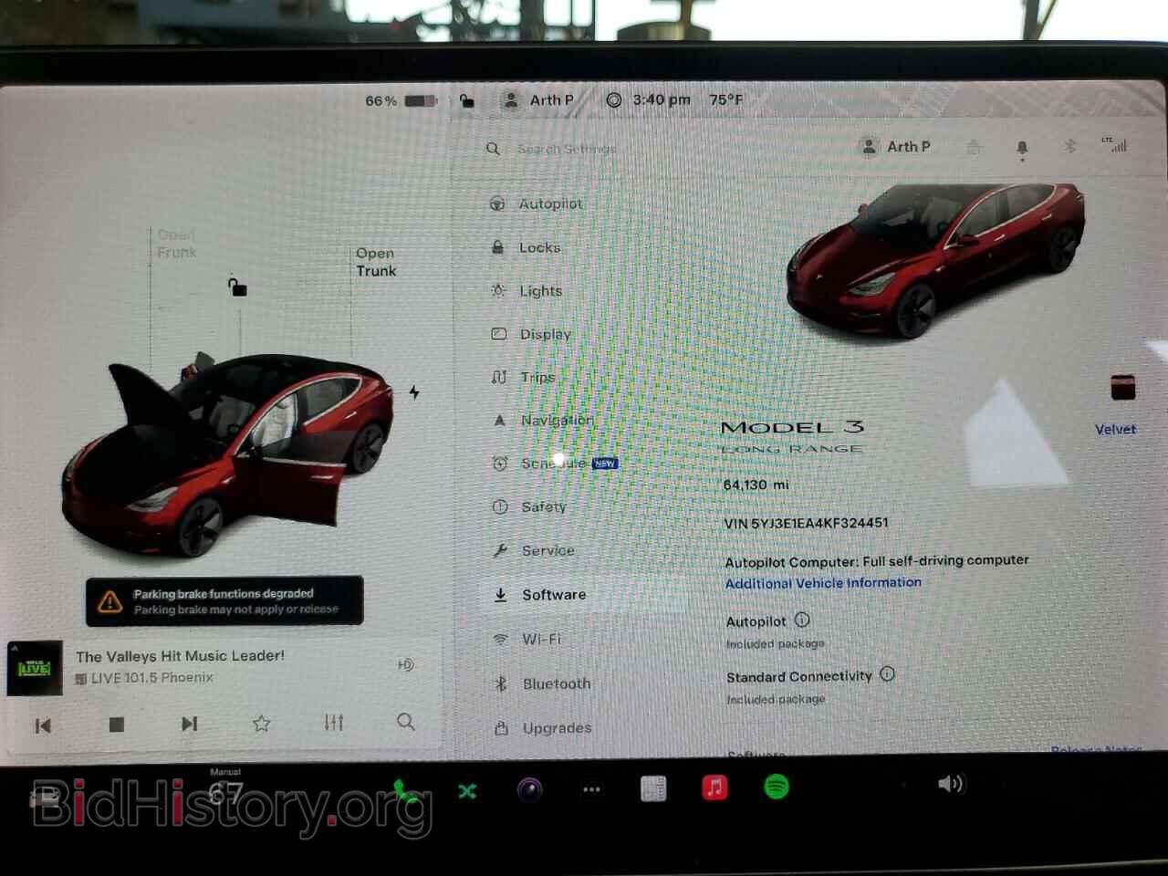 2019 TESLA MODEL 3 - VIN: 5YJ3E1EA4KF324451 - Photo 9