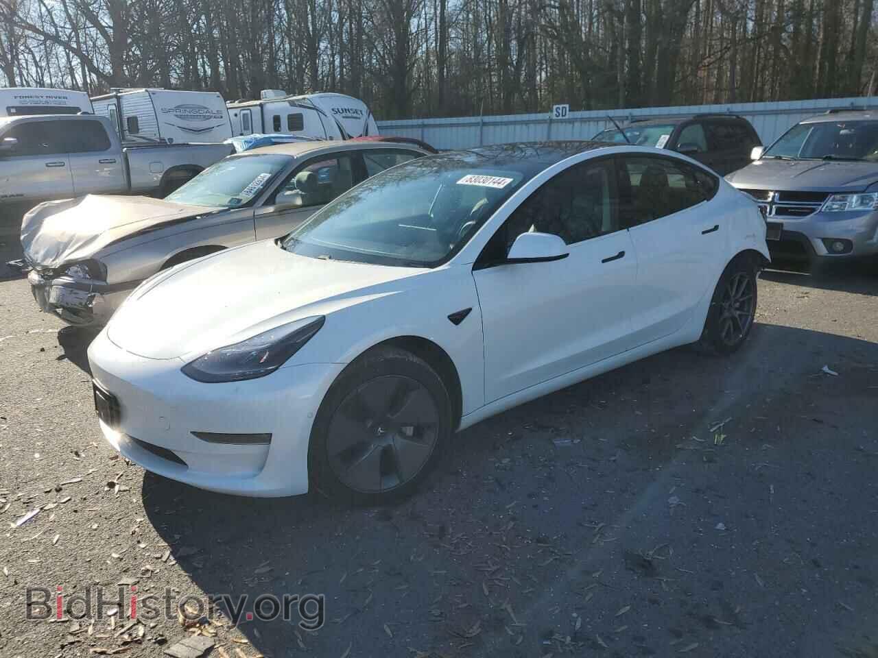 Photo 5YJ3E1EB8MF055589 - TESLA MODEL 3 2021