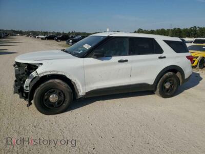 2021 Ford EXPLORER Police Interceptor, белый — VIN 1FM5K8AB1MGB83092, Copart