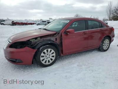 2013 Chrysler 200 LX, red — VIN 1C3CCBAB0DN524472, Copart