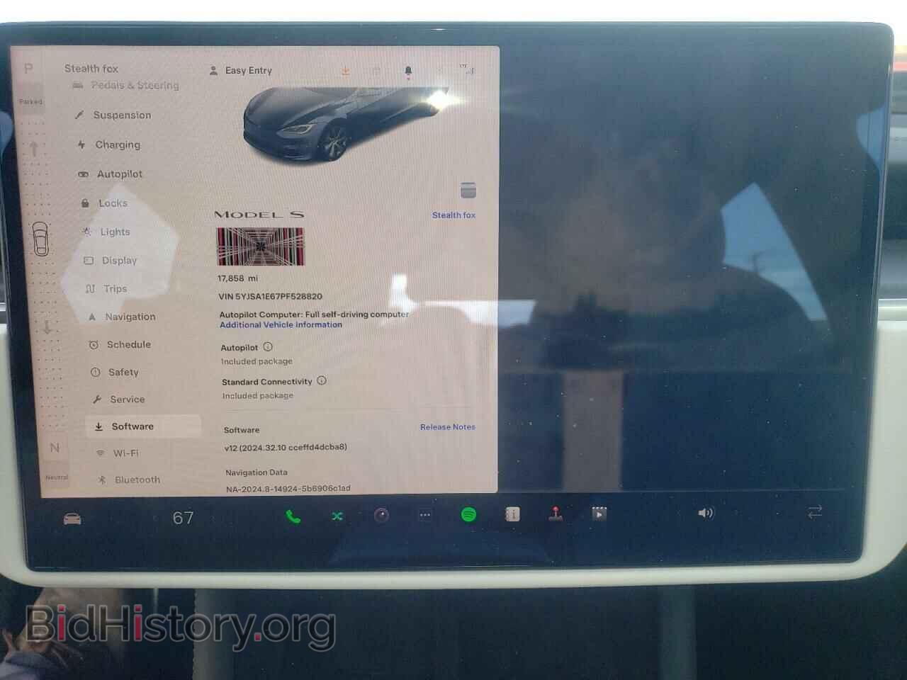 2023 TESLA MODEL S - VIN: 5YJSA1E67PF528820 - Photo 9