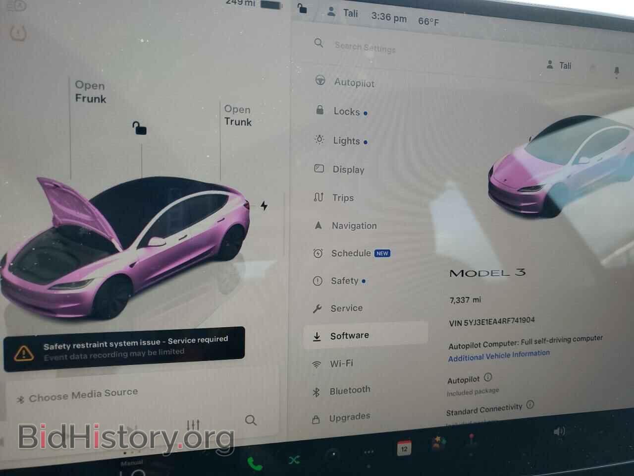 2024 TESLA MODEL 3 - VIN: 5YJ3E1EA4RF741904 - Photo 9
