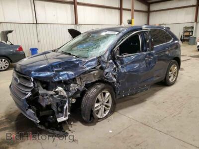 2017 Ford EDGE SEL, синий — VIN 2FMPK4J96HBC29348, Copart