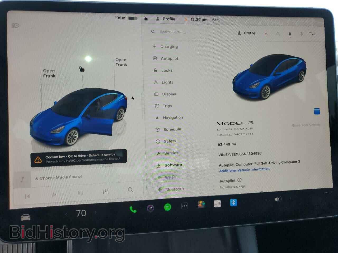 2022 TESLA MODEL 3 - VIN: 5YJ3E1EB5NF304920 - Photo 9