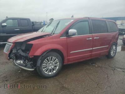 2014 Chrysler MINIVAN Touring L, burgundy — VIN 2C4RC1CG4ER139297, Copart