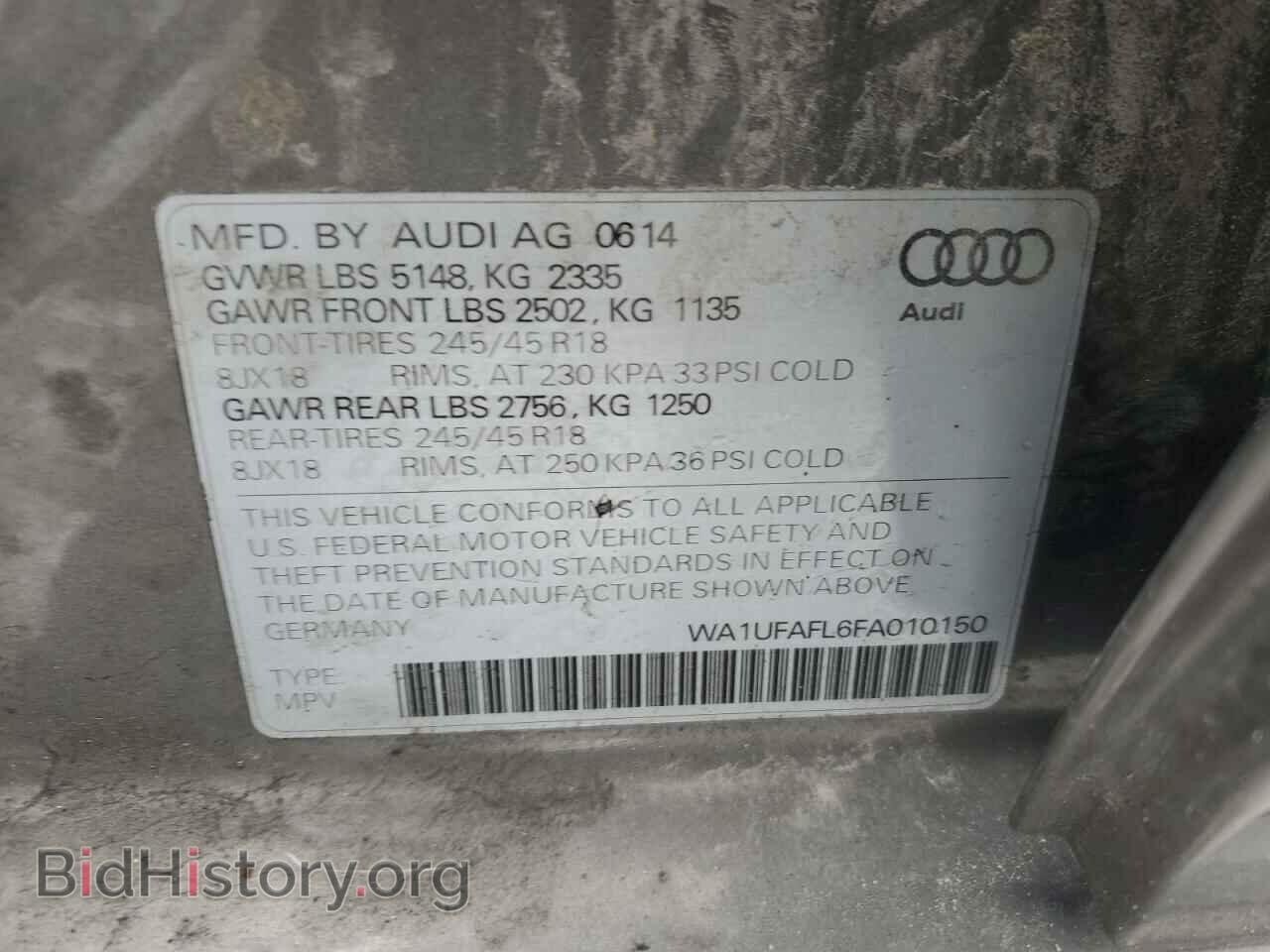 2015 AUDI A4 - VIN: WA1UFAFL6FA010150 - Фото 13