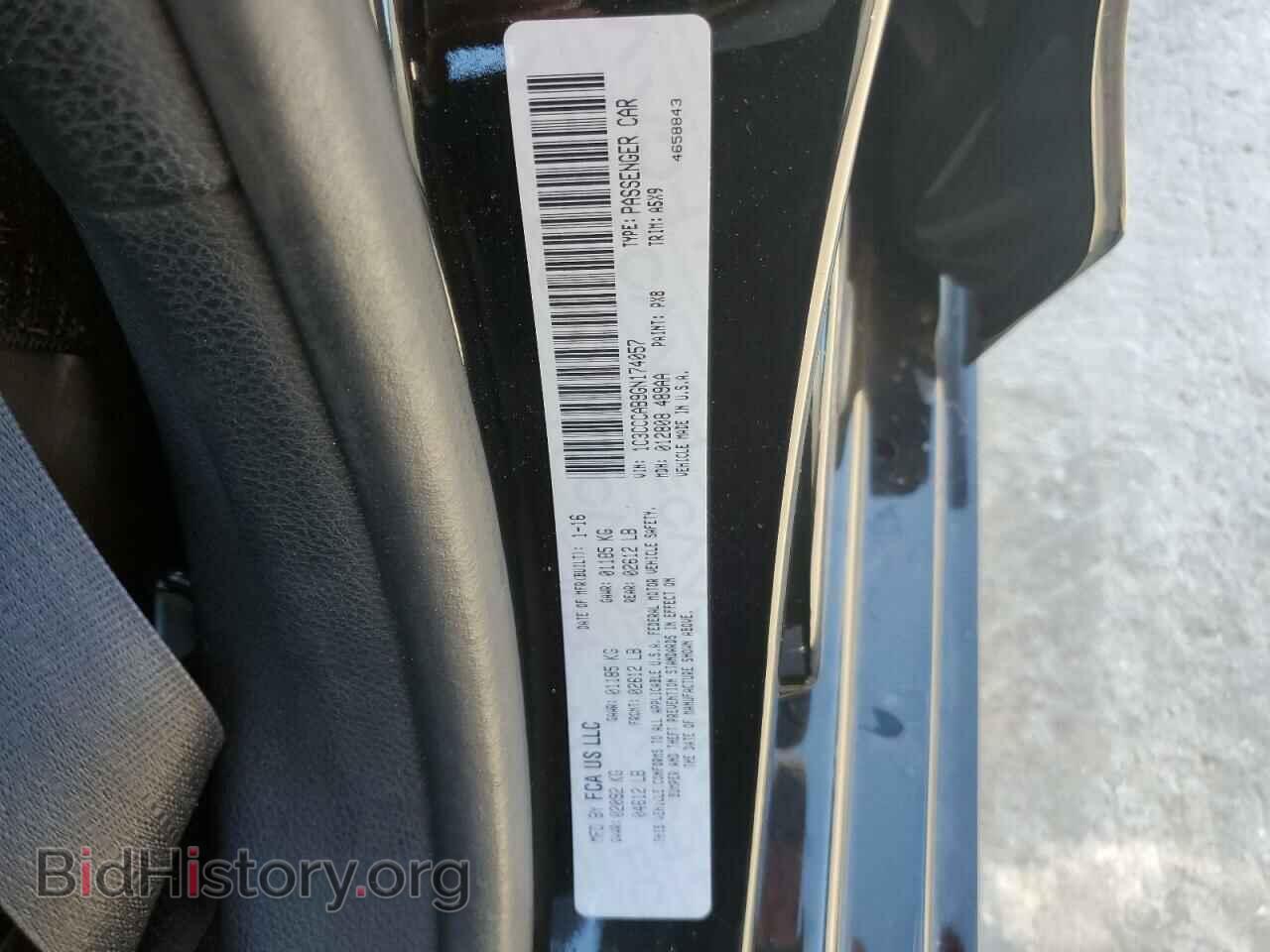 2016 CHRYSLER 200 - VIN: 1C3CCCAB9GN174057 - Фото 12
