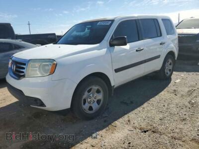 2013 Honda PILOT LX, white — VIN 5FNYF4H29DB074877, Copart