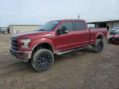 2015 Ford F-150 Supercrew, красный — VIN 1FTFW1EG4FFA92367, Copart