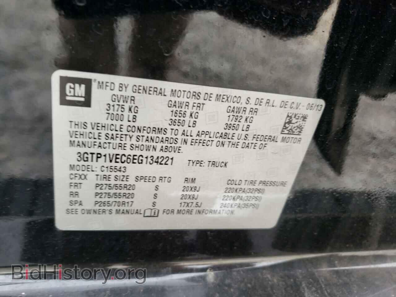 2014 GMC SIERRA - VIN: 3GTP1VEC6EG134221 - Photo 12
