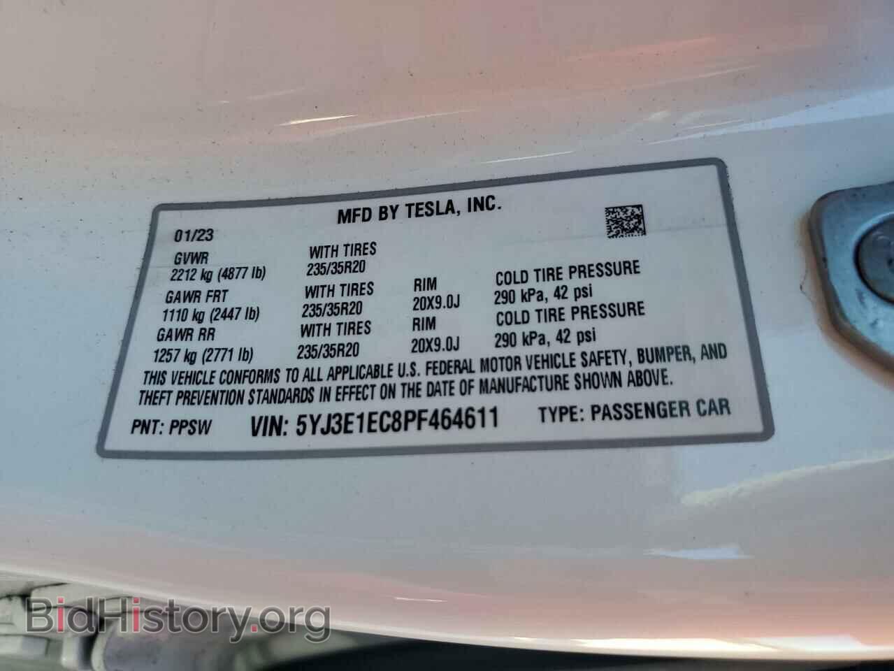 2023 TESLA MODEL 3 - VIN: 5YJ3E1EC8PF464611 - Photo 12