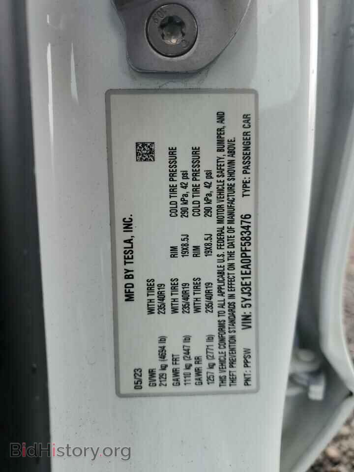 2023 TESLA MODEL 3 - VIN: 5YJ3E1EA0PF583476 - Photo 12