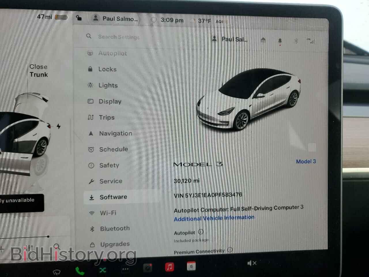2023 TESLA MODEL 3 - VIN: 5YJ3E1EA0PF583476 - Photo 9