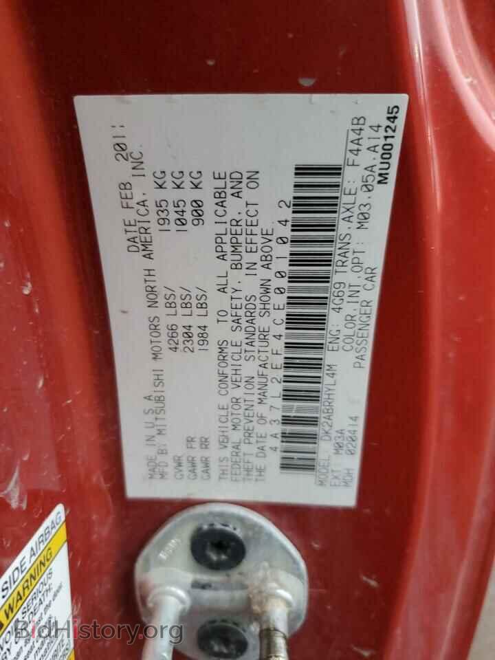 2012 MITSUBISHI ECLIPSE - VIN: 4A37L2EF4CE001042 - Photo 12
