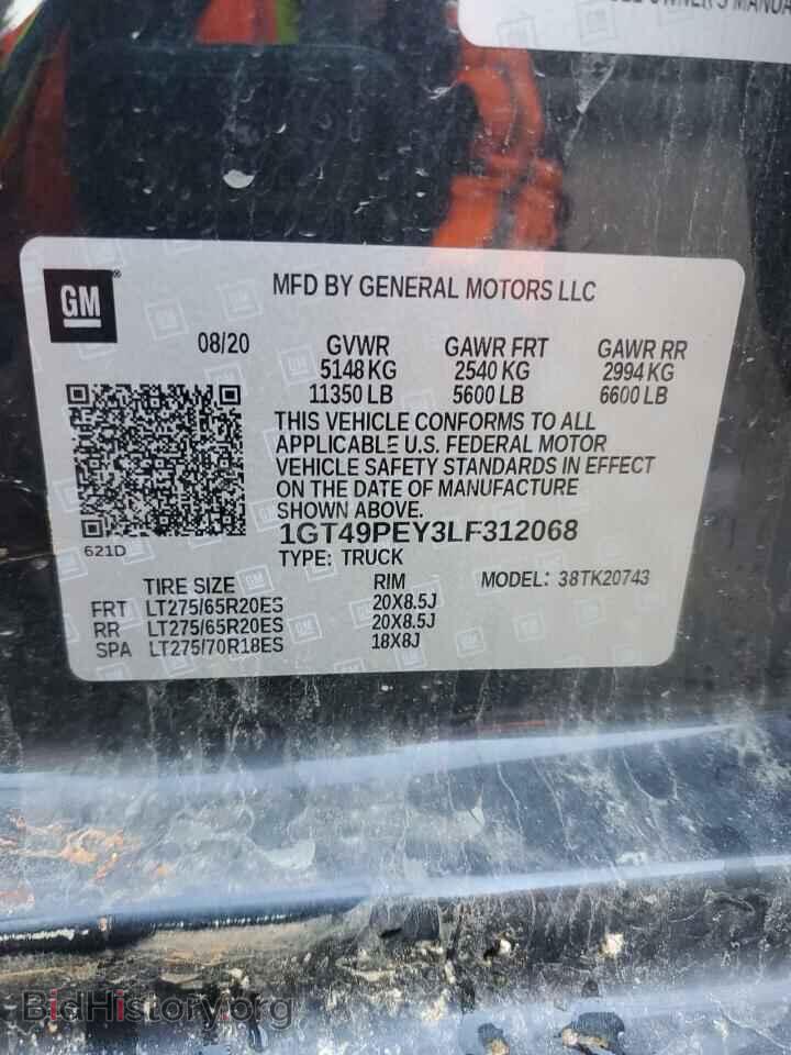 2020 GMC SIERRA - VIN: 1GT49PEY3LF312068 - Фото 12
