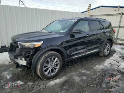 2022 Ford EXPLORER Limited, black — VIN 1FMSK8FH3NGB89638, Copart