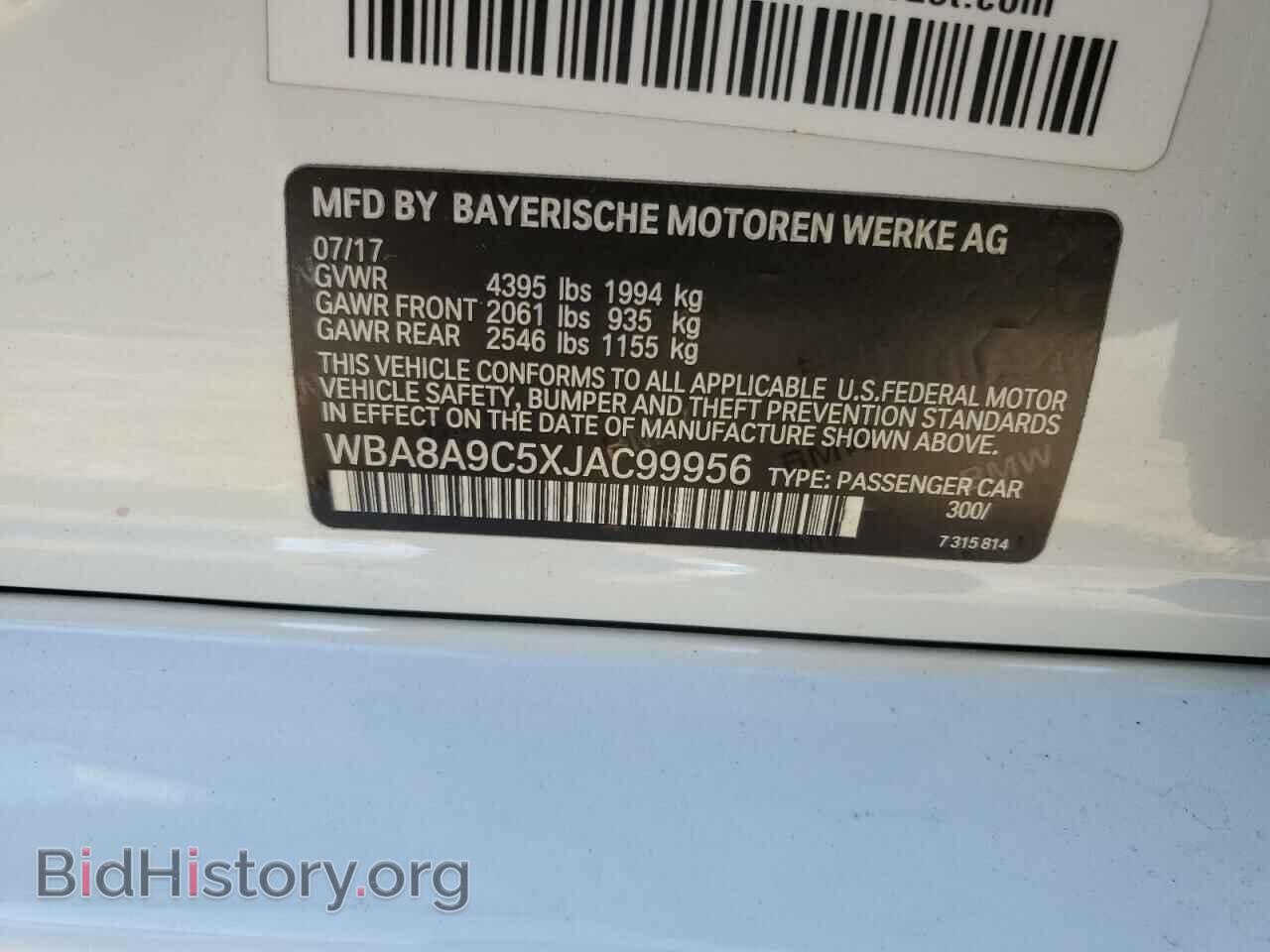 2018 BMW 3 SERIES - VIN: WBA8A9C5XJAC99956 - Photo 12