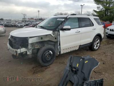 2013 Ford EXPLORER Limited, белый — VIN 1FM5K8F81DGB80870, Copart