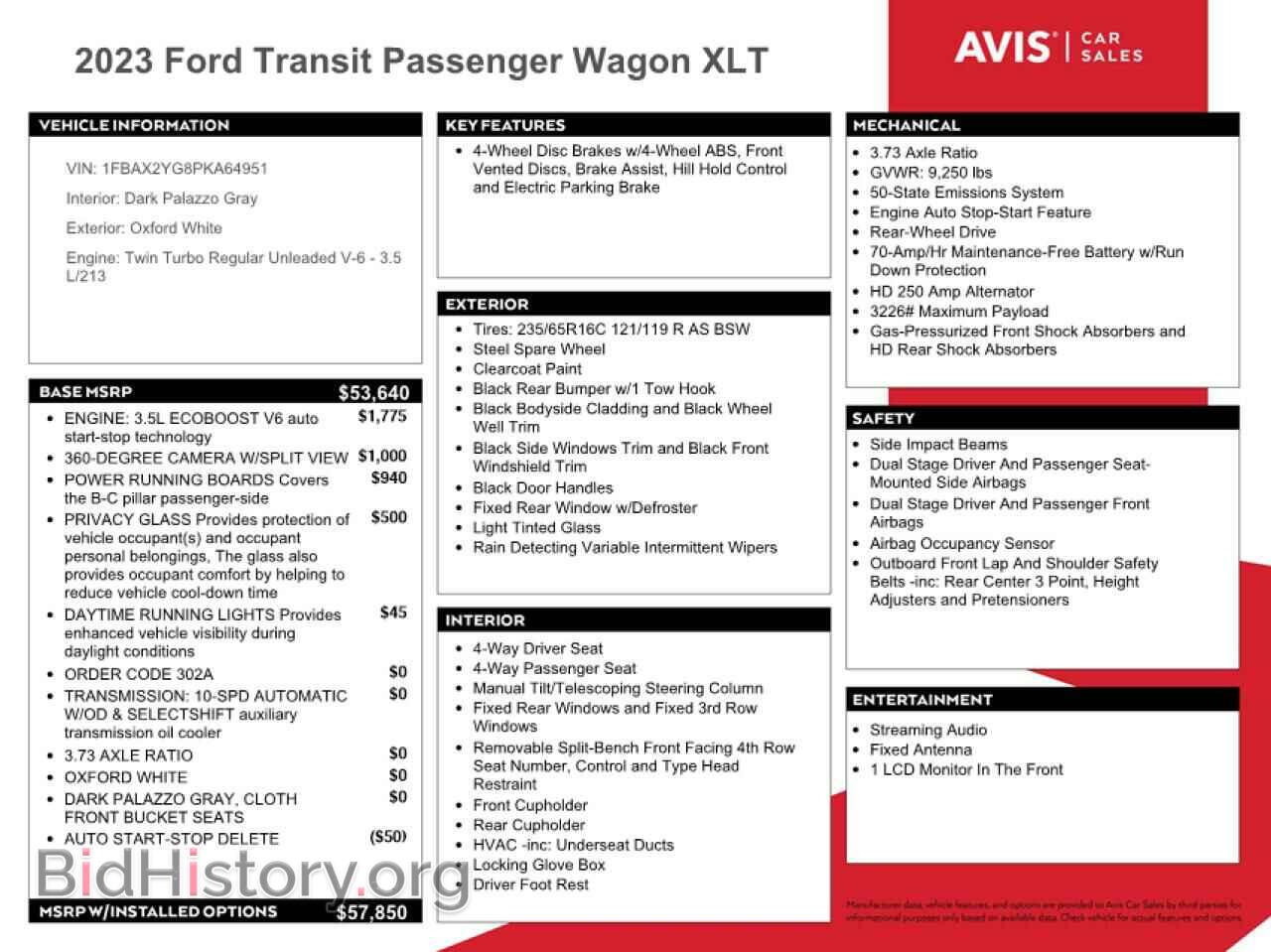 2023 FORD TRANSIT - VIN: 1FBAX2YG8PKA64951 - Фото 12