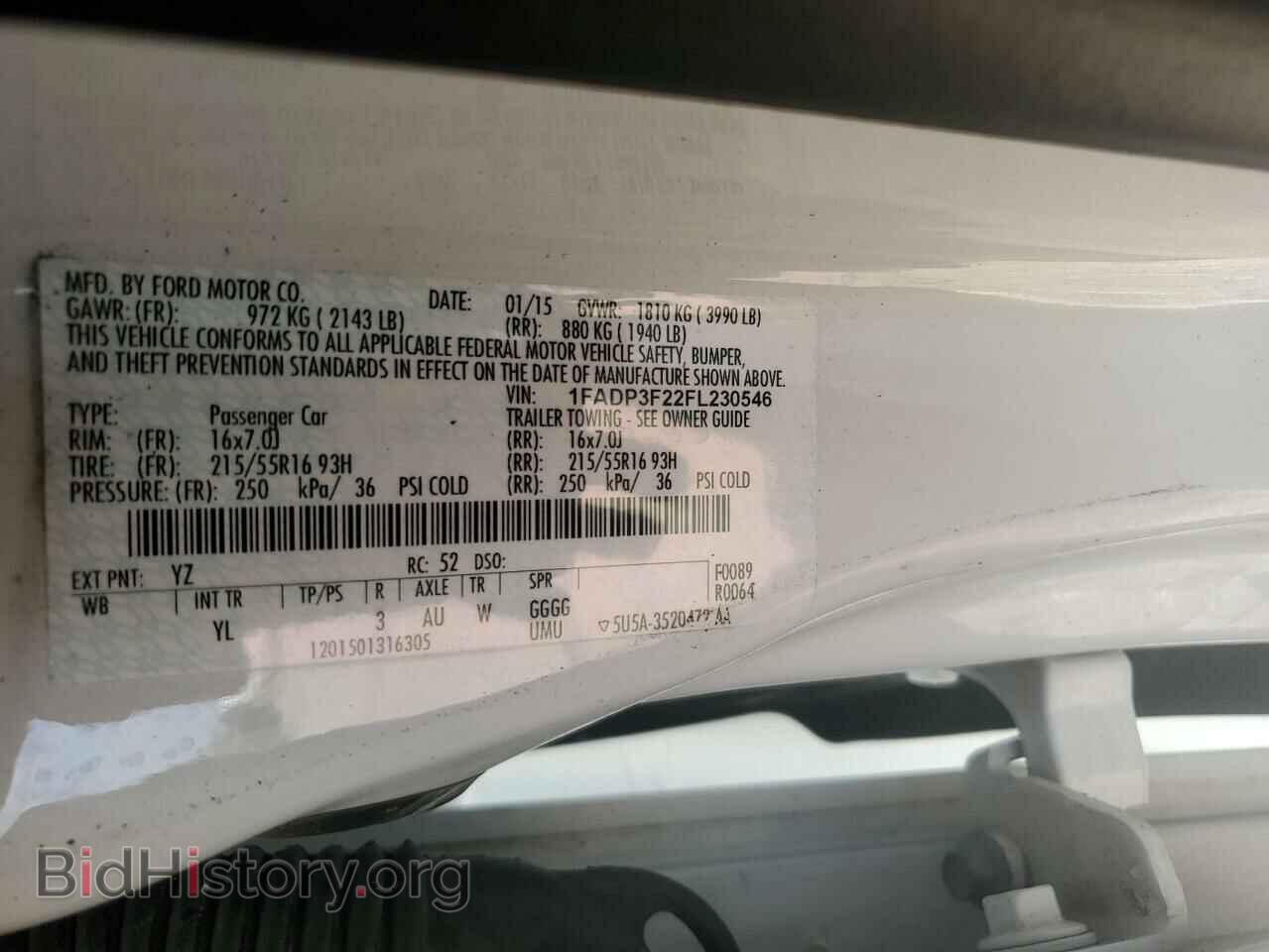 2015 FORD FOCUS - VIN: 1FADP3F22FL230546 - Photo 13