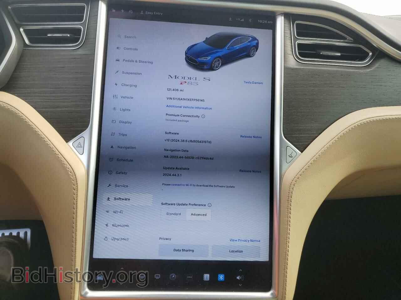 2014 TESLA MODEL S - VIN: 5YJSA1H1XEFP56145 - Photo 9