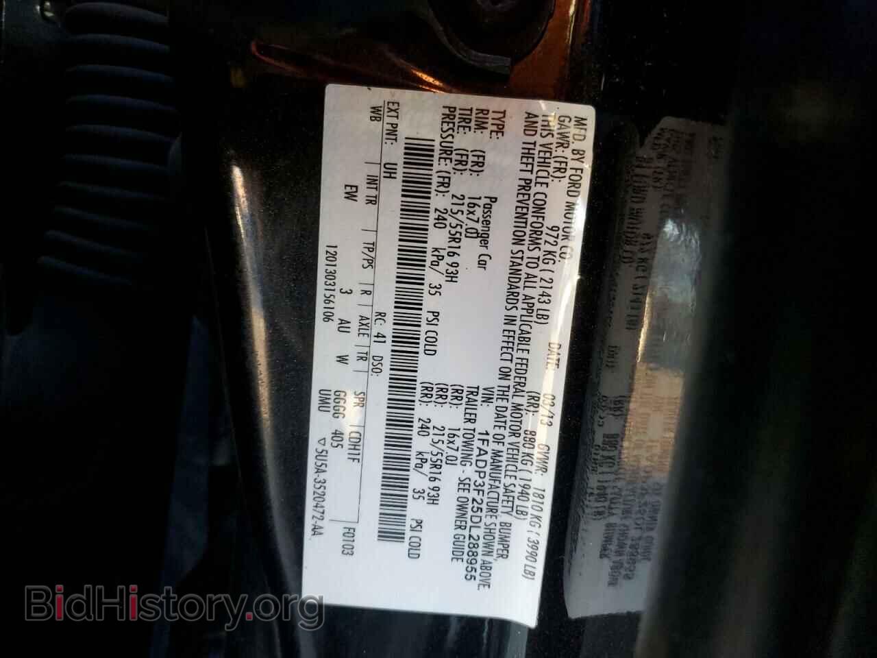2013 FORD FOCUS - VIN: 1FADP3F25DL288955 - Photo 13
