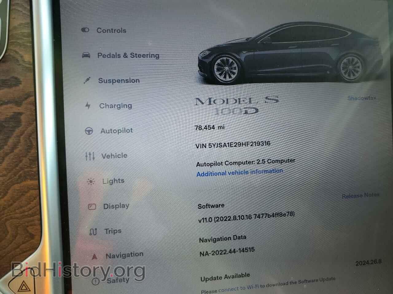 2017 TESLA MODEL S - VIN: 5YJSA1E29HF219316 - Photo 9