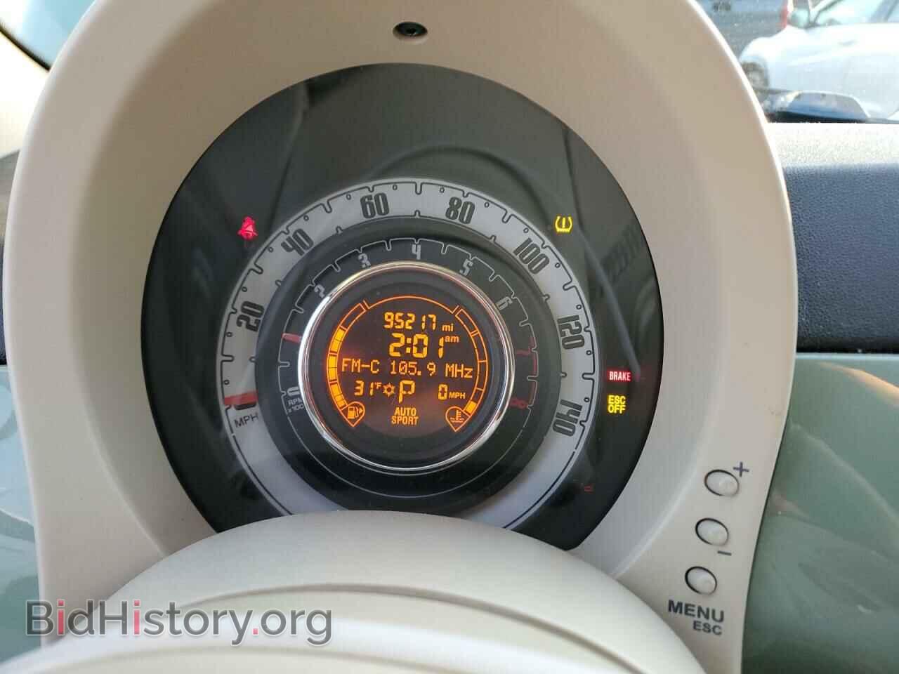 2012 FIAT 500 - VIN: 3C3CFFER5CT198317 - Фото 9