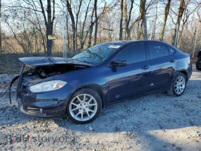 2013 Dodge DART SXT, синий — VIN 1C3CDFBA1DD337497, Copart