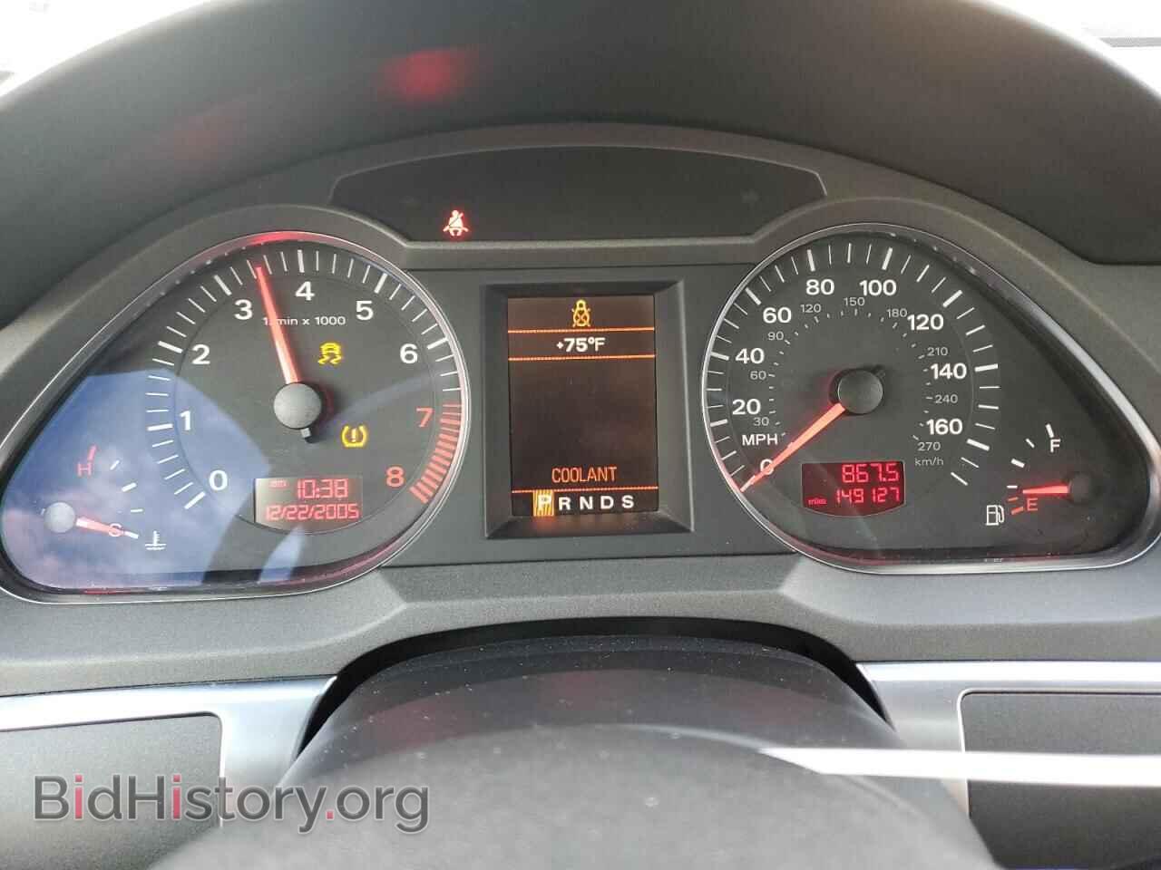 2006 AUDI A6 - VIN: WAUKH74FX6N125489 - Фото 9