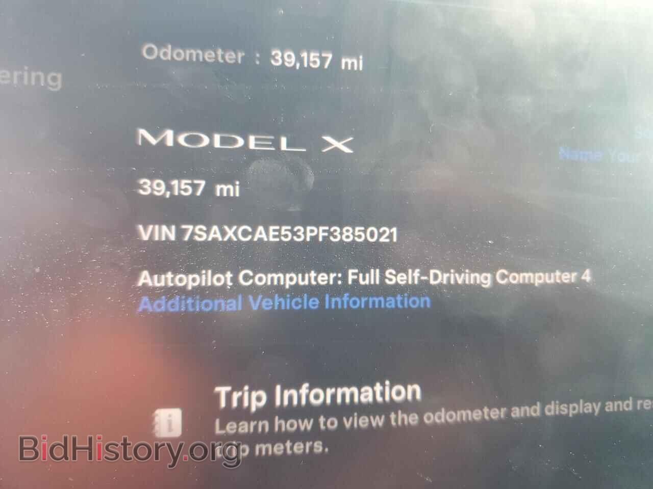 2023 TESLA MODEL X - VIN: 7SAXCAE53PF385021 - Photo 9