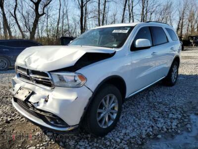 2017 Dodge DURANGO SXT, white — VIN 1C4RDJAG6HC806030, Copart