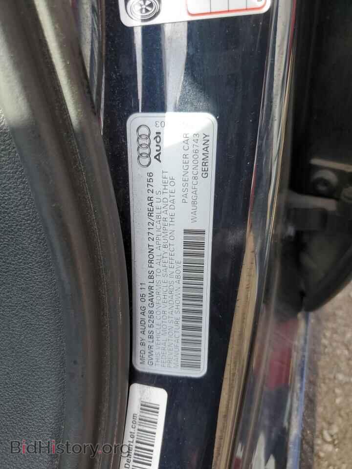 2012 AUDI A6 - VIN: WAUBGAFC8CN006743 - Photo 12