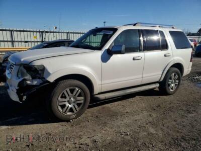 2010 Ford EXPLORER LIMITED, white — VIN 1FMEU6FE5AUA59244, Copart