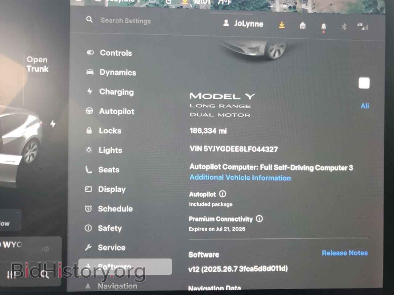 2020 TESLA MODEL Y - VIN: 5YJYGDEE8LF044327 - Фото 9