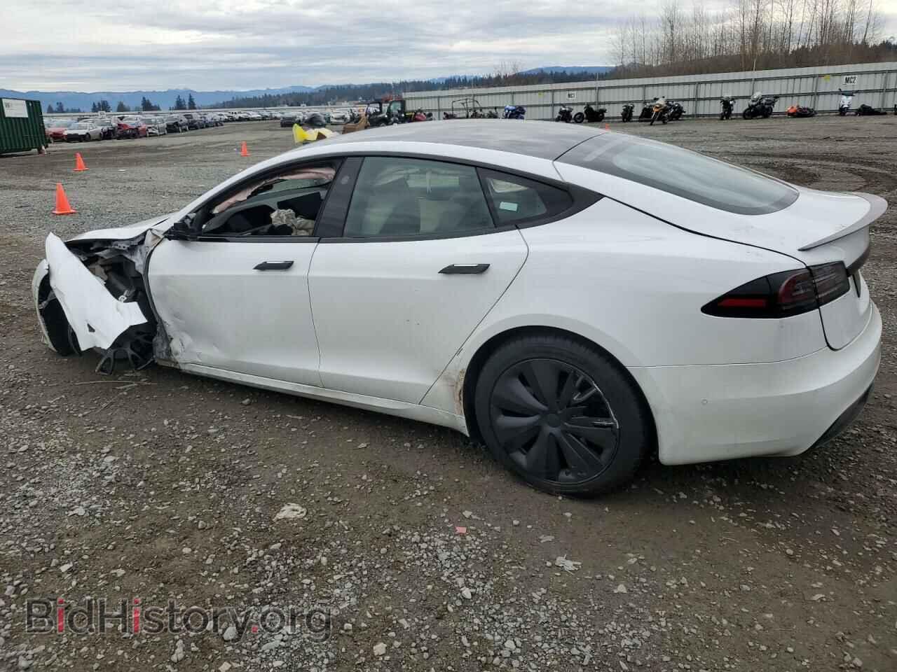 2022 TESLA MODEL S - VIN: 5YJSA1E57NF483351 - Фото 2