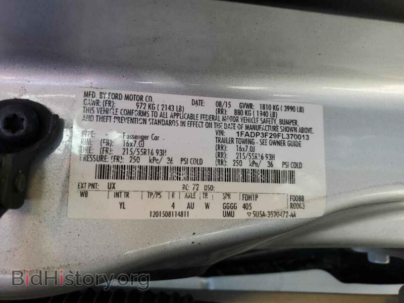 2015 Ford FOCUS (VIN 1FADP3F29FL370013) — фото 12 из 12