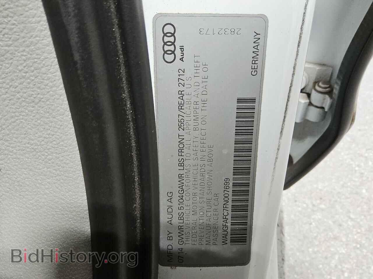2015 AUDI A6 - VIN: WAUGFAFC7FN007699 - Фото 12