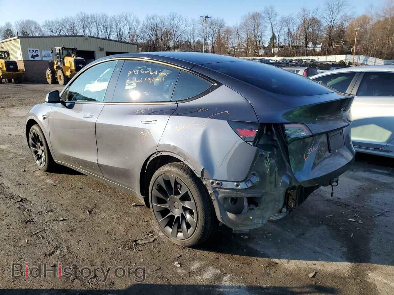 2022 TESLA MODEL Y - VIN: 7SAYGDEEXNA014037 - Фото 2