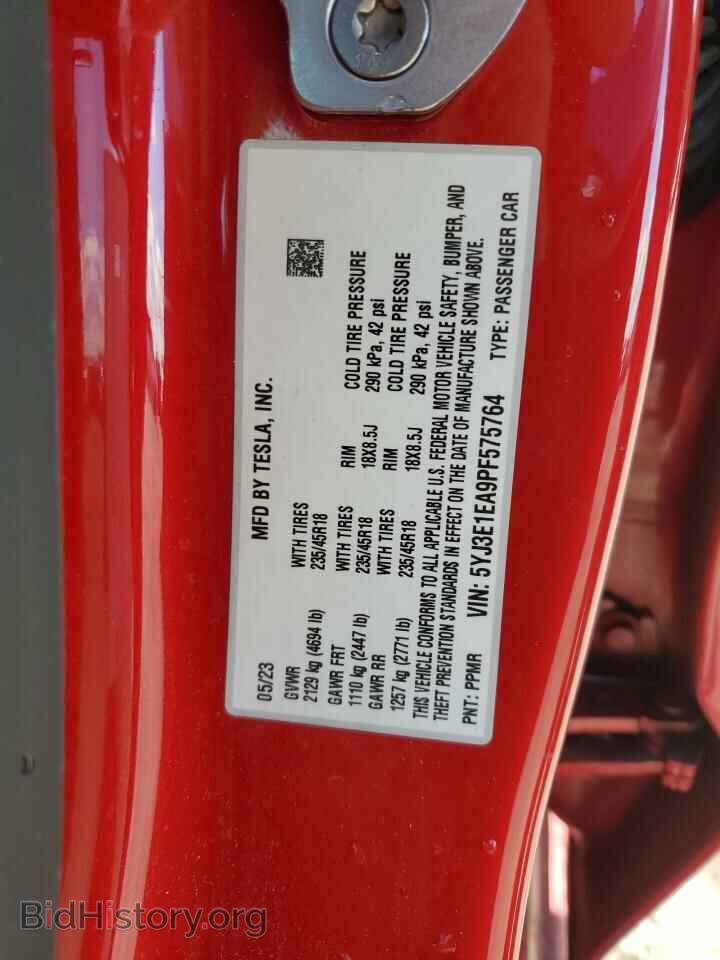 2023 TESLA MODEL 3 - VIN: 5YJ3E1EA9PF575764 - Фото 12
