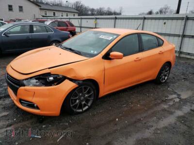 2013 Dodge DART SXT, оранжевый — VIN 1C3CDFBA9DD324528, Copart