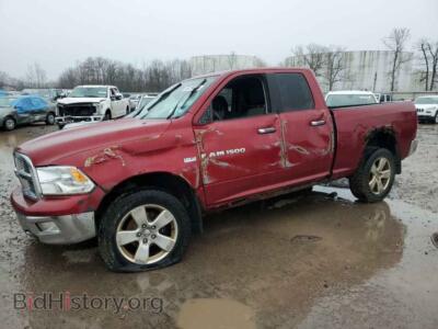 2012 Dodge RAM 1500 SLT, красный — VIN 1C6RD7GT5CS285881, Copart