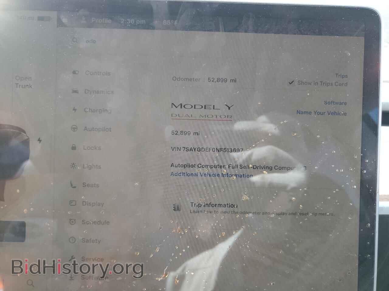 2022 TESLA MODEL Y - VIN: 7SAYGDEF0NF513697 - Фото 9
