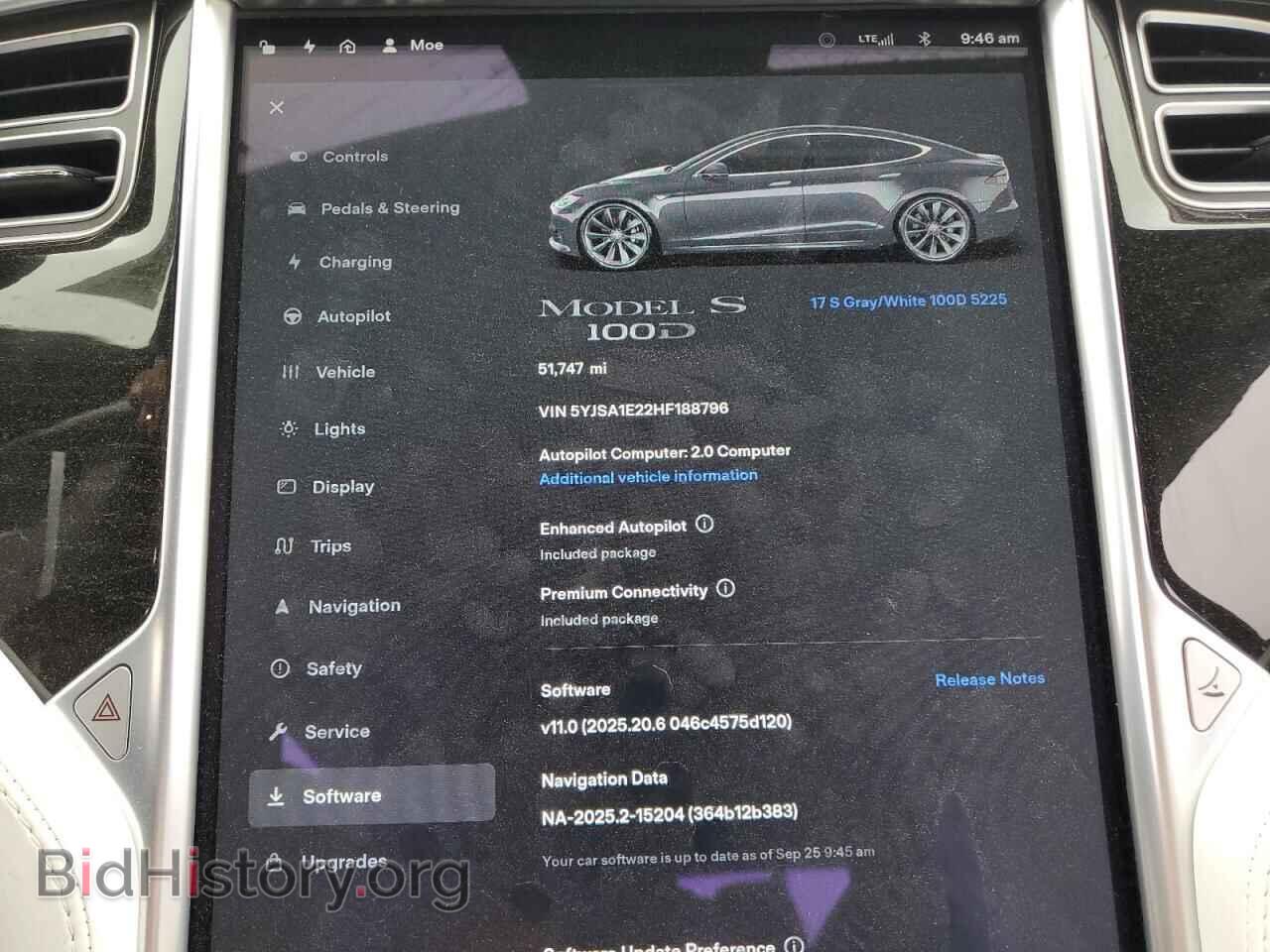 2017 TESLA MODEL S - VIN: 5YJSA1E22HF188796 - Photo 9