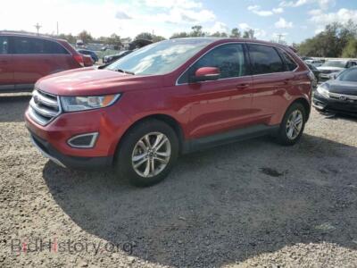 2015 Ford EDGE SEL, красный — VIN 2FMTK4J85FBB15683, Copart